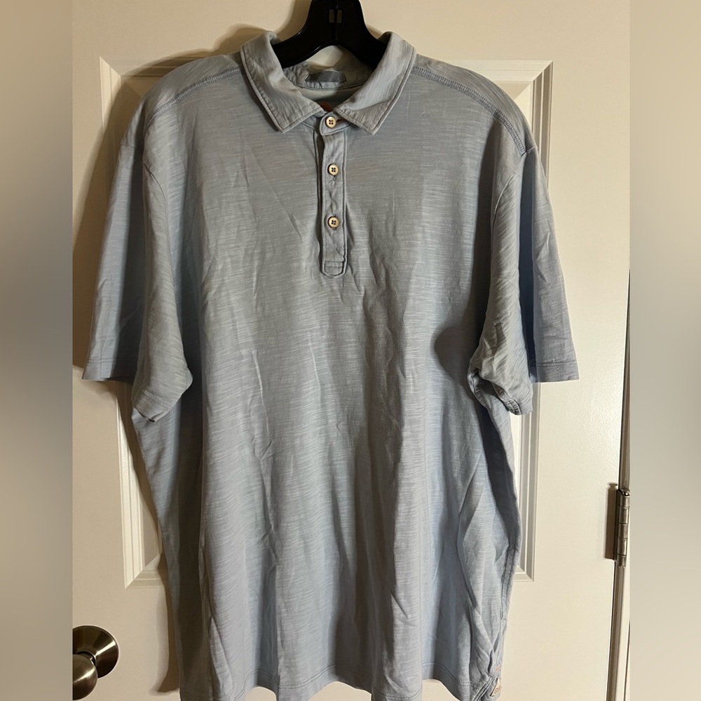 Tommy Bahama Gray/Blue Polo Shirt